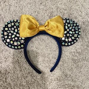 Disney Navy and Gold Gemmed Minnie Mouse Headband